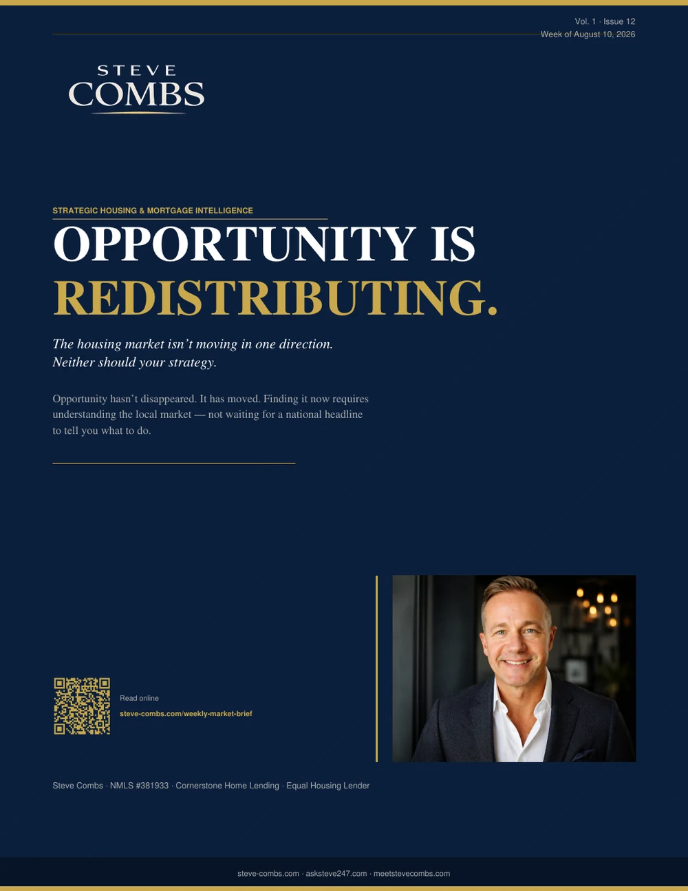 Cover of Steve Combs Weekly Market Brief Issue 12